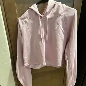 Training cropped hoodie